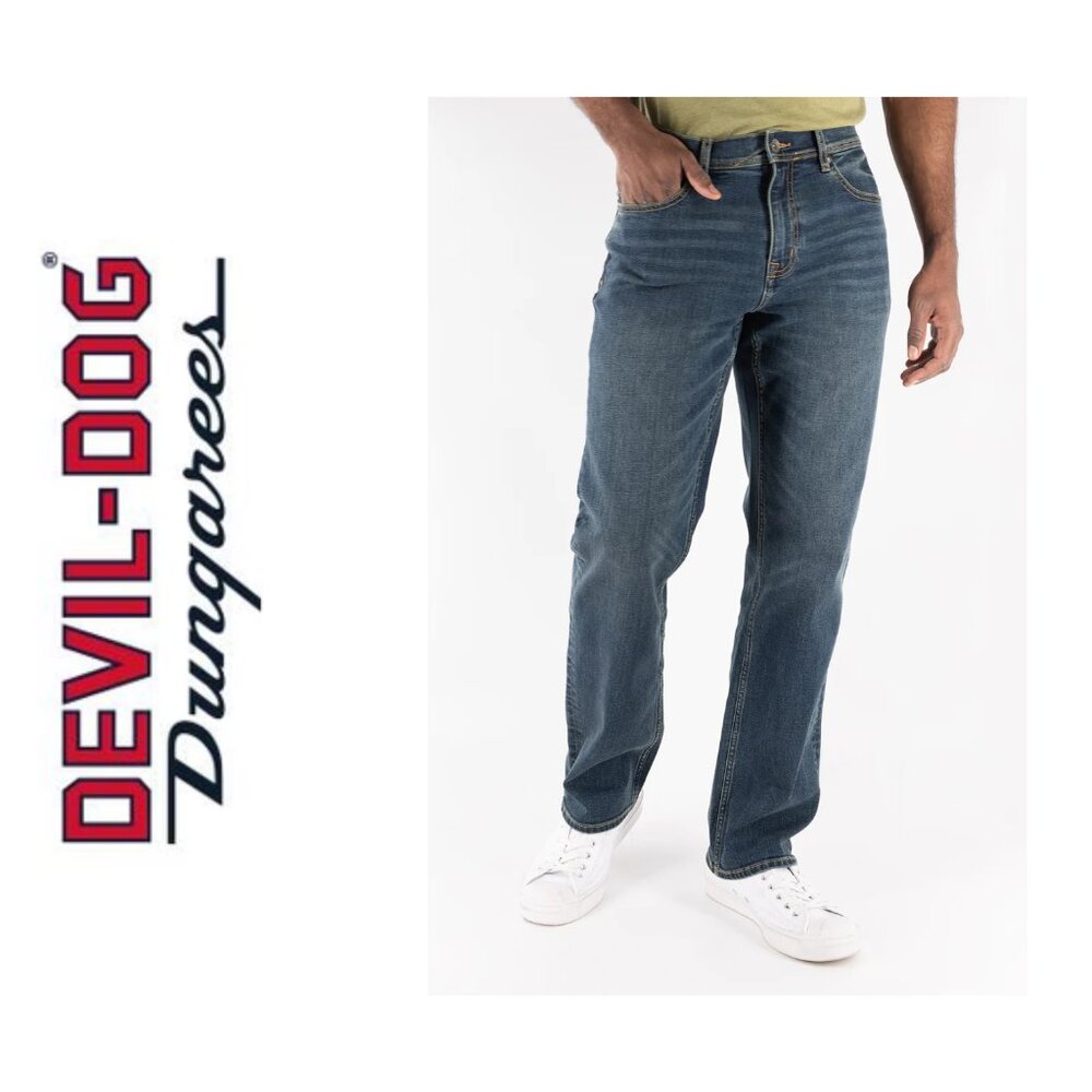 NWOT Devil Dog Dungarees - Relaxed Straight Jean - Burke - 36" x 32"